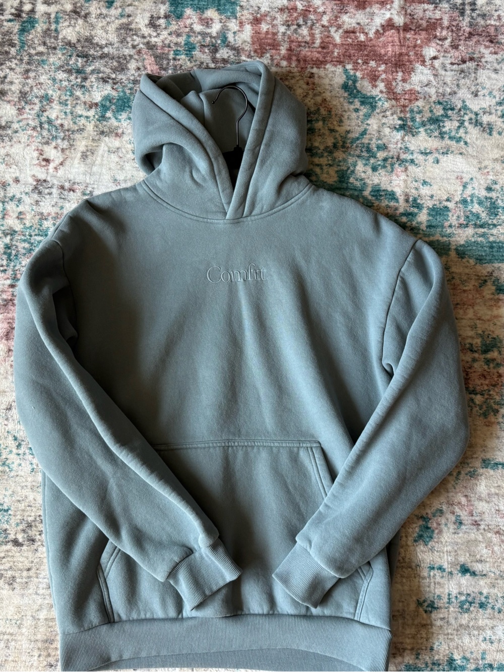 Crewneck Hoodie in Dusty Blue - Comfort